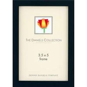 Dennis Daniels  3.5"x 5" Ebony (Black) W41 Classic Wood Photo Frame #W4103E  New
